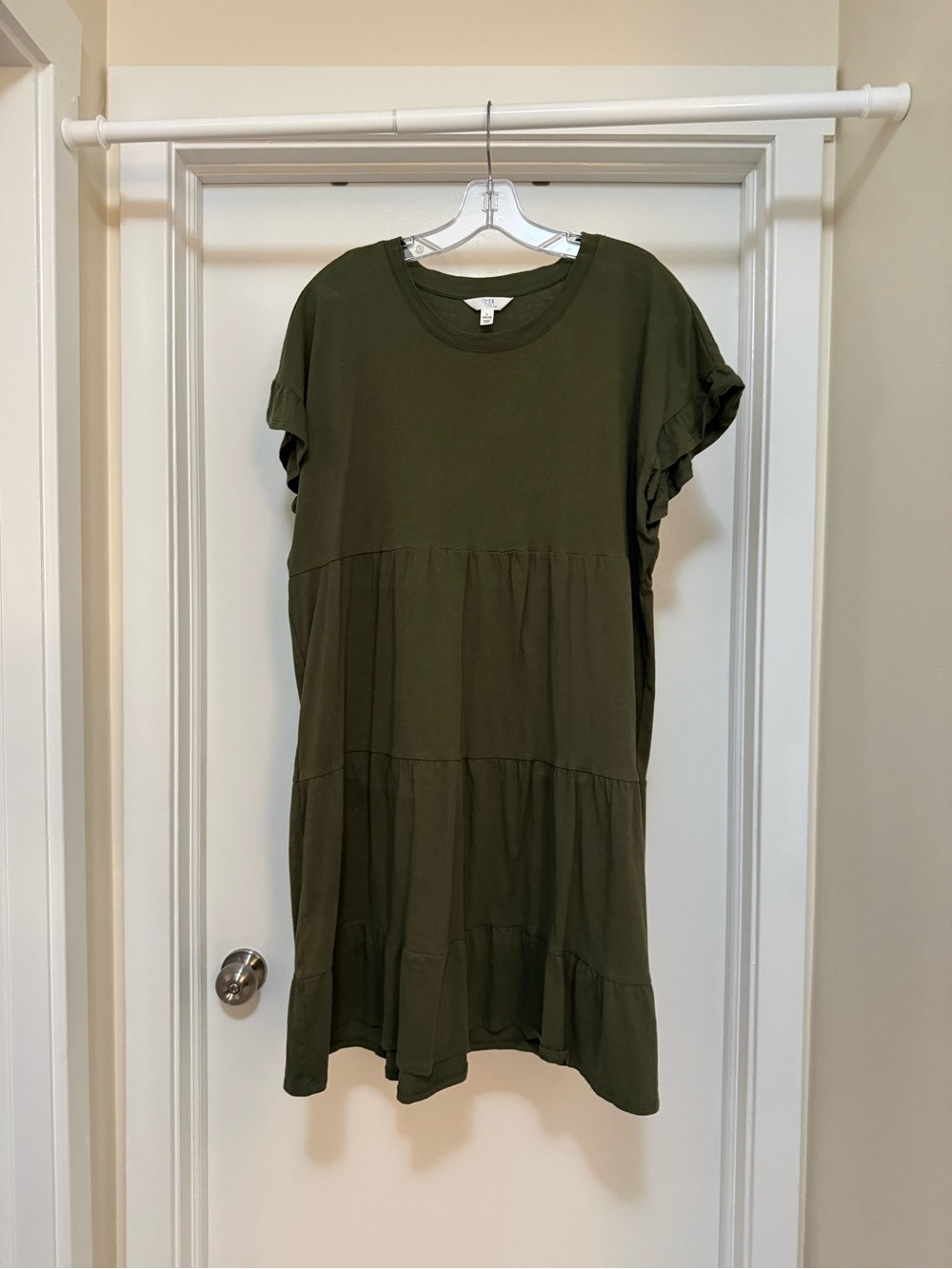 Time and Tru Olive Green Crew Neck Tee